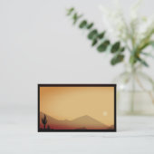 Arizona Desert Scene op een Visitekaartje (Staand voorkant)