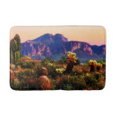 Arizona Desert Scenery Superstition Mountain Badmat (Voorkant)