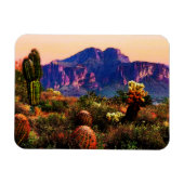 Arizona Desert Scenery Superstition Mountain Magneet (Horizontaal)