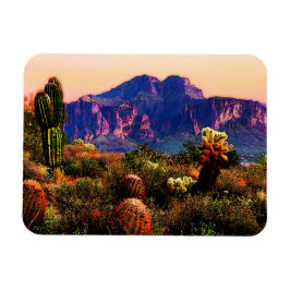 Arizona Desert Scenery Superstition Mountain Magneet