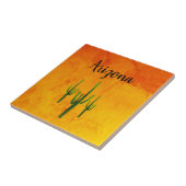 Arizona Desert Southwest Cactus Typography Tegeltje (Zijkant)