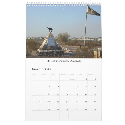 Arizona Desert Southwest Kalender (Jan 2026)