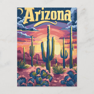Arizona Desert Sunset Briefkaart