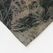 Arizona Desert Sunset Cactus Inspirerend Gezegde Fleece Deken (Hoek)