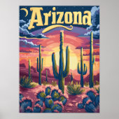 Arizona Desert Sunset Poster (Voorkant)