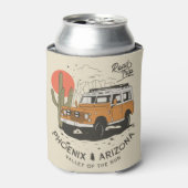 Arizona Desert Sunset Road Trip Cactus Phoenix Blikjeskoeler (Blikje Voorkant)