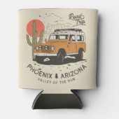 Arizona Desert Sunset Road Trip Cactus Phoenix Blikjeskoeler (Voorkant)