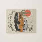 Arizona Desert Sunset Road Trip Cactus Phoenix Legpuzzel (Horizontaal)