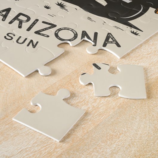 Arizona Desert Sunset Road Trip Cactus Phoenix Legpuzzel (Zijkant)