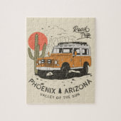 Arizona Desert Sunset Road Trip Cactus Phoenix Legpuzzel (Verticaal)