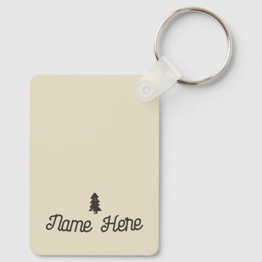 Arizona Desert Sunset Road Trip Cactus Phoenix Sleutelhanger (Achterkant)