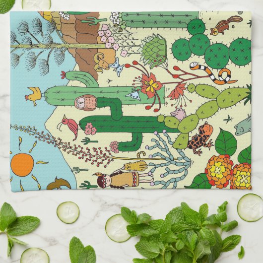 Arizona Desert Theedoek (Gevouwen)