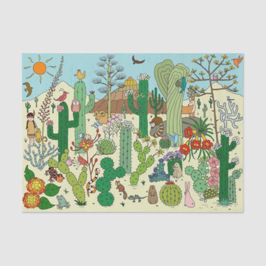 Arizona Desert Tissuepapier (Voorkant)