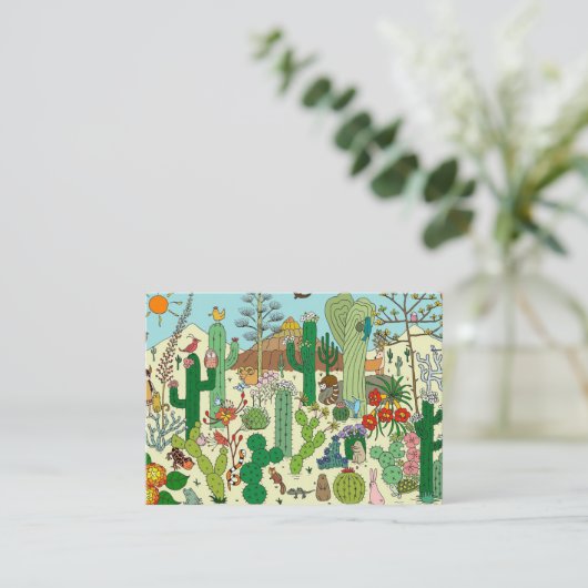 Arizona Desert Visitekaartje (Staand voorkant)