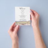 Arizona Desert Wedding Program Flyer (Hand)
