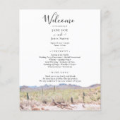 Arizona Desert Wedding Program Flyer (Voorkant)