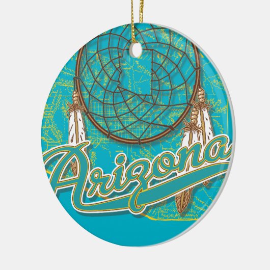 Arizona Dream Catcher Keramisch Ornament (Links)