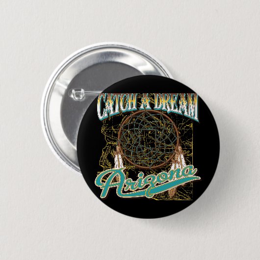 Arizona Dream Catcher Ronde Button 5,7 Cm (Voorkant /achterkant)