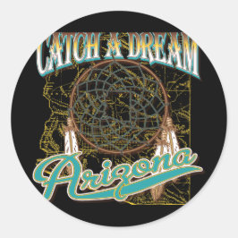 Arizona Dream Catcher Ronde Sticker