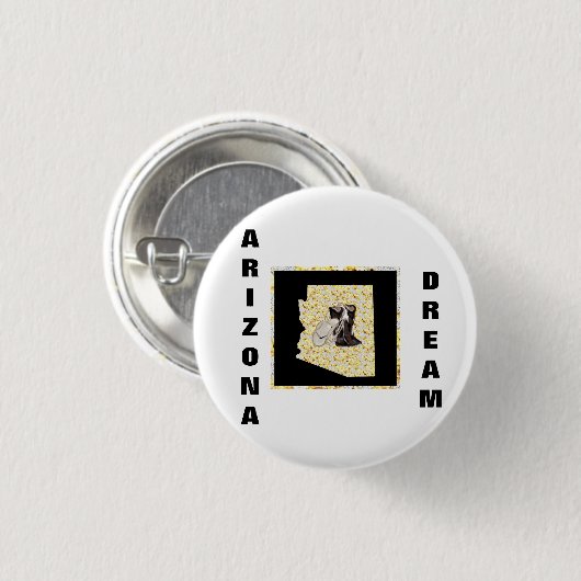 ARIZONA DREAM RONDE BUTTON 3,2 CM (Voorkant /achterkant)