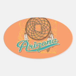 Arizona Droomvanger Ovale Sticker
