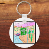 Arizona: Een Gated Community Funny Gifts & T - shi Sleutelhanger (Voorkant)