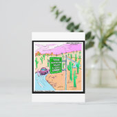 Arizona: Een Omheinde Gemeenschap Grappige Cadeaus Briefkaart (Staand voorkant)