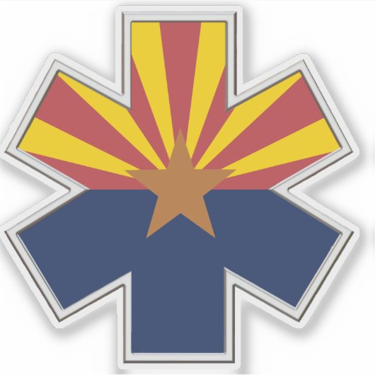 Arizona EMS Levensster Sticker (Voorkant)