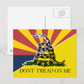 Arizona en Gadsden Flag Briefkaart (Voorkant / Achterkant)