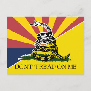 Arizona en Gadsden Flag Briefkaart