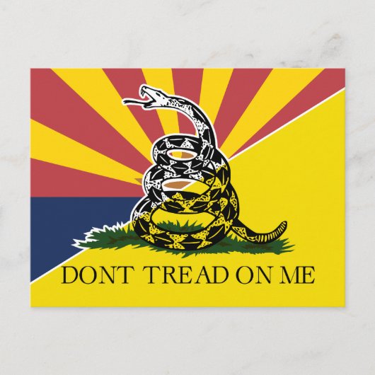 Arizona en Gadsden Flag Briefkaart (Voorkant)