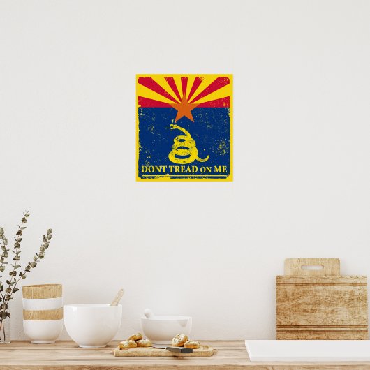 Arizona en Gadsden Flag Poster (Keuken)
