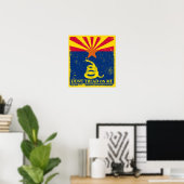 Arizona en Gadsden Flag Poster (Thuiskantoor)