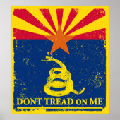 Arizona en Gadsden Flag Poster (Voorkant)