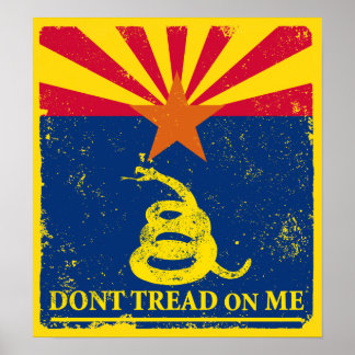 Arizona en Gadsden Flag Poster