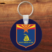 Arizona en Gadsden Flag Shield Sleutelhanger (Voorkant)