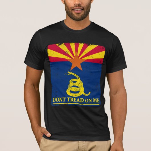 Arizona en Gadsden Flag T-shirt (Voorkant)