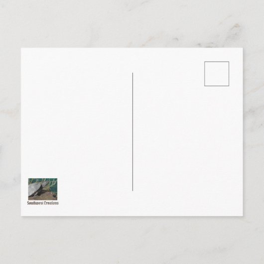 Arizona Enjoing Remoe Life Turtle Photo Funny Briefkaart (Achterkant)