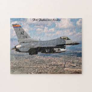 Arizona F16 Gevechtsvliegtuig. Legpuzzel