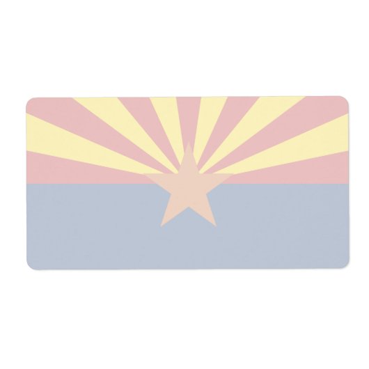 Arizona Faint Flag Verzendlabel (Voorkant)