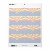 Arizona Faint Flag Verzendlabel (Full Sheet)