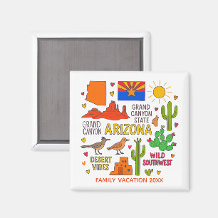 Arizona Familie Reis Souvenir Aangepast Magneet