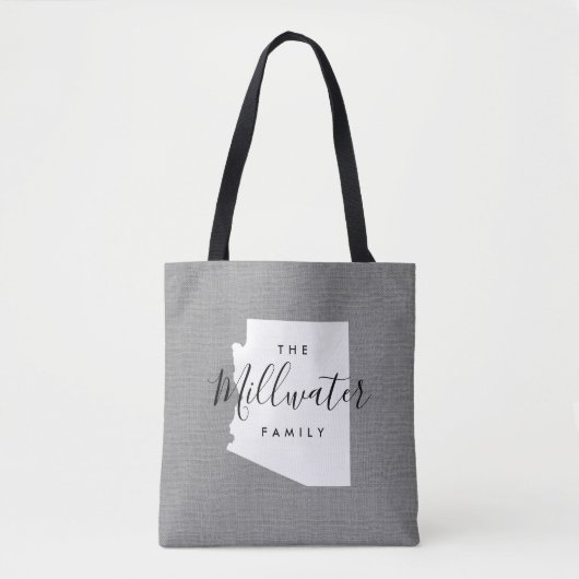 Arizona Family Monogram State Canvas tas (Voorkant)