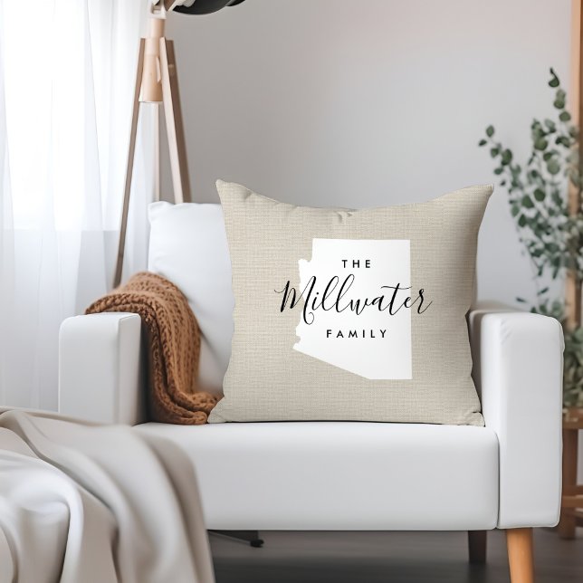 Arizona Family Monogram State Sierkussen (Creator heeft geüpload)