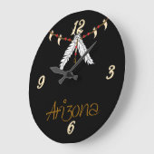 Arizona Feather Choker Wall klok (Hoek)