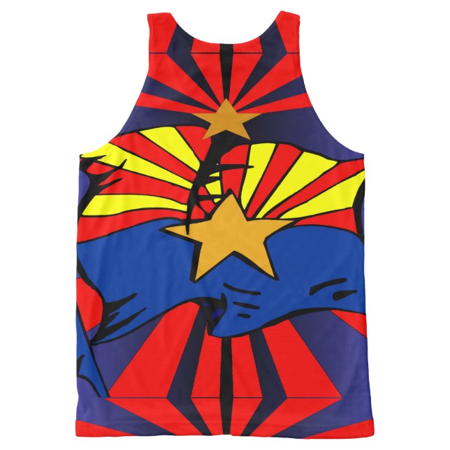 Arizona Flag All-Over-Print Tank Top (Achterkant)