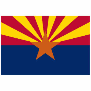 Arizona Flag, Amerikaan de kopperstaat Fotobeeldje Magneet