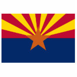 Arizona Flag, Amerikaan de kopperstaat Fotobeeldje Ornament<br><div class="desc">De vlag van Arizona, Arizona, een zuidwestelijke staat, is de thuisbasis van natuurlijke wonderen zoals de Grand Canyon, de Colorado, het nationaal park van Saguaro en de Sonoran-woestijn. Arizona-bijnamen zijn de staat Copper en de staat Grand Canyon. Dit werk komt niet in aanmerking voor auteursrechten en dus voor iedereen, omdat...</div>