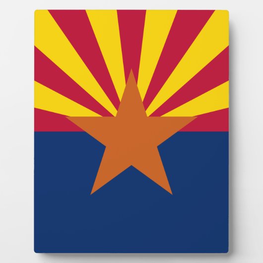 Arizona Flag, Amerikaan de kopperstaat Fotoplaat (Voorkant)