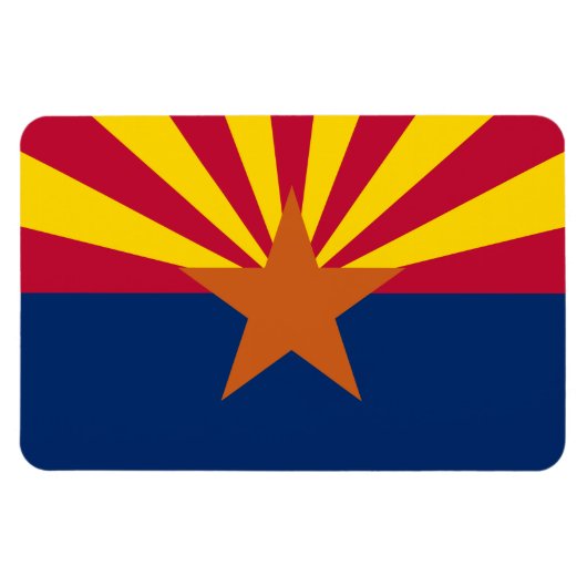 Arizona Flag, Amerikaan de kopperstaat Magneet (Horizontaal)